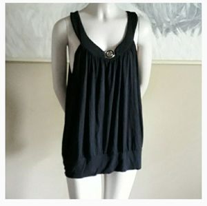 Spense Women's size XL Black Sleeveless Top
